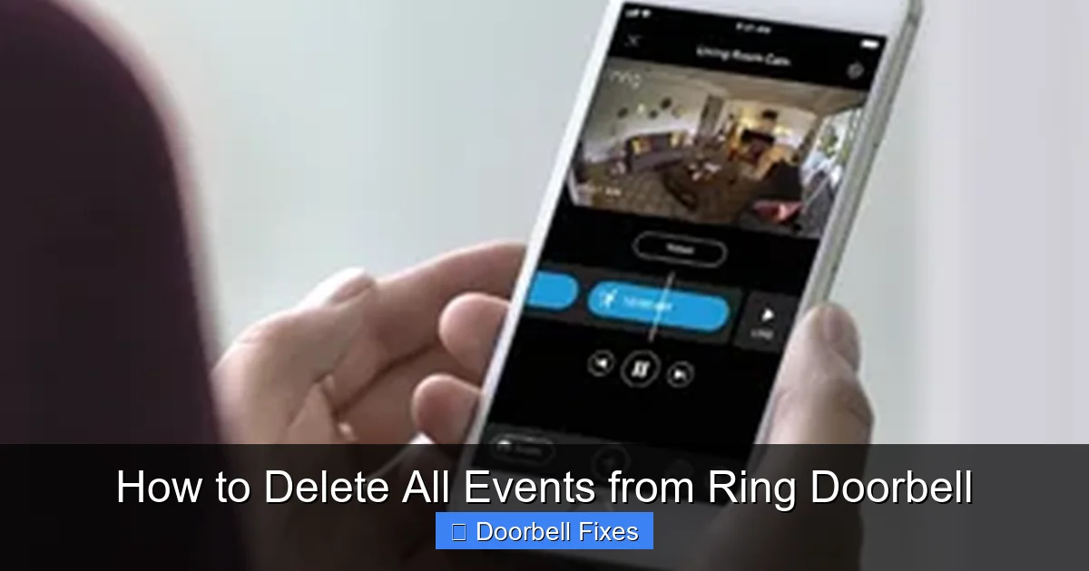 How to Delete All Events from Ring Doorbell