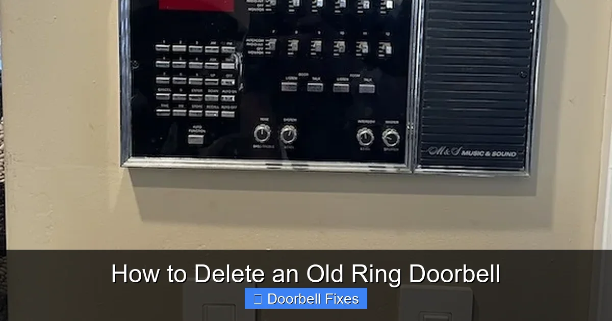 How to Delete an Old Ring Doorbell
