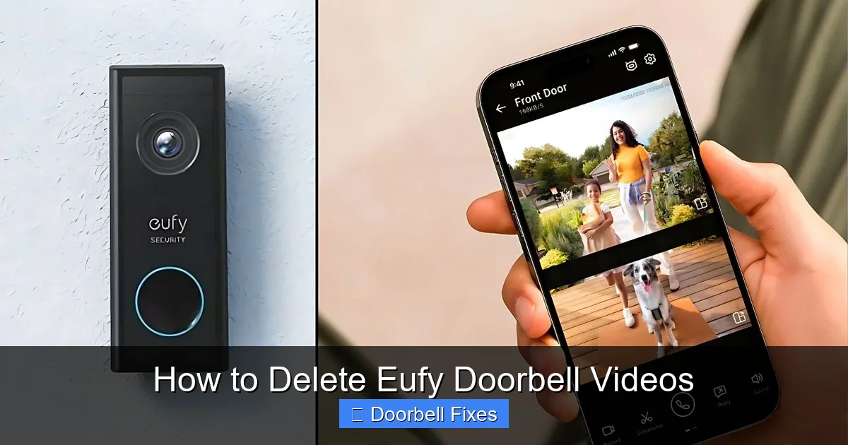 How to Delete Eufy Doorbell Videos