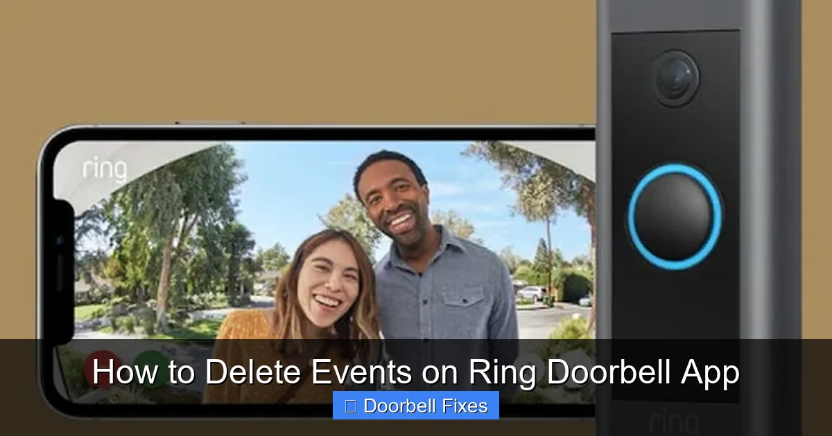 How to Delete Events on Ring Doorbell App
