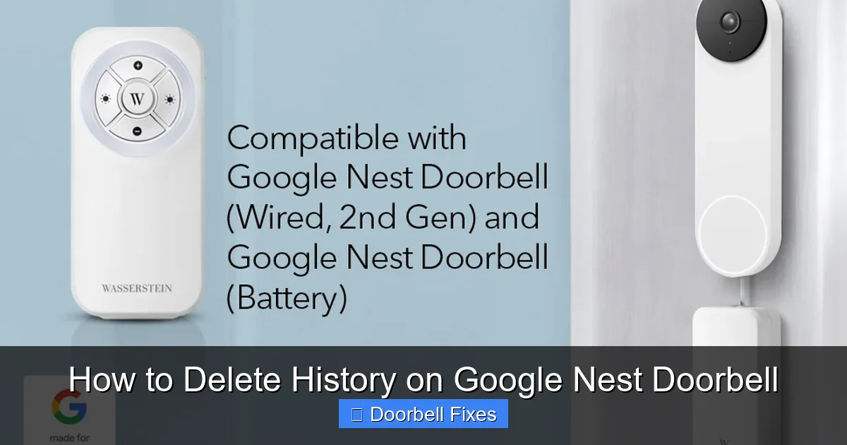How to Delete History on Google Nest Doorbell