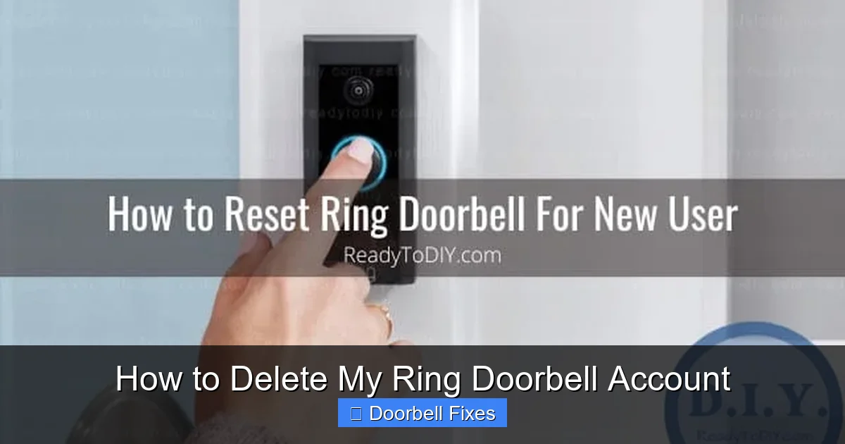 How to Delete My Ring Doorbell Account