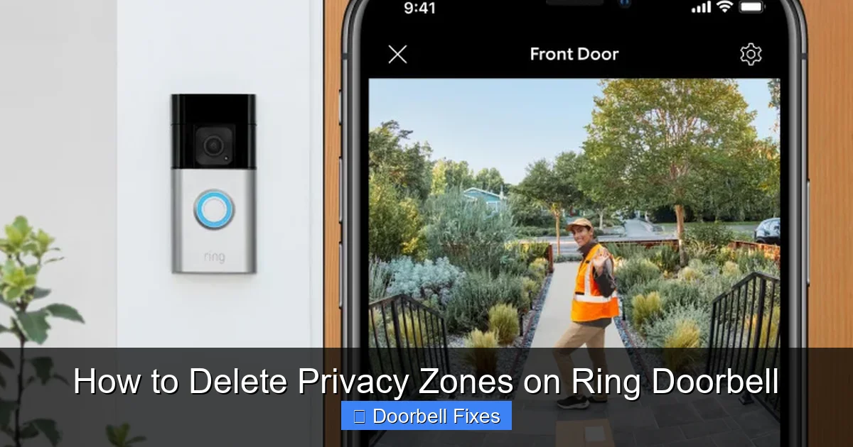 How to Delete Privacy Zones on Ring Doorbell