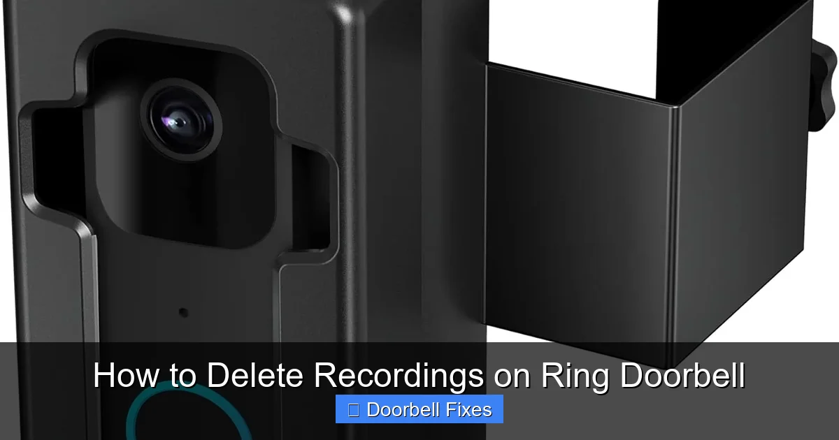 How to Delete Recordings on Ring Doorbell