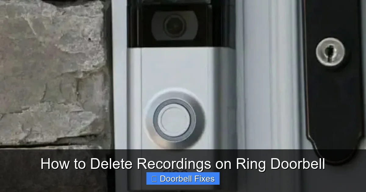 How to Delete Recordings on Ring Doorbell