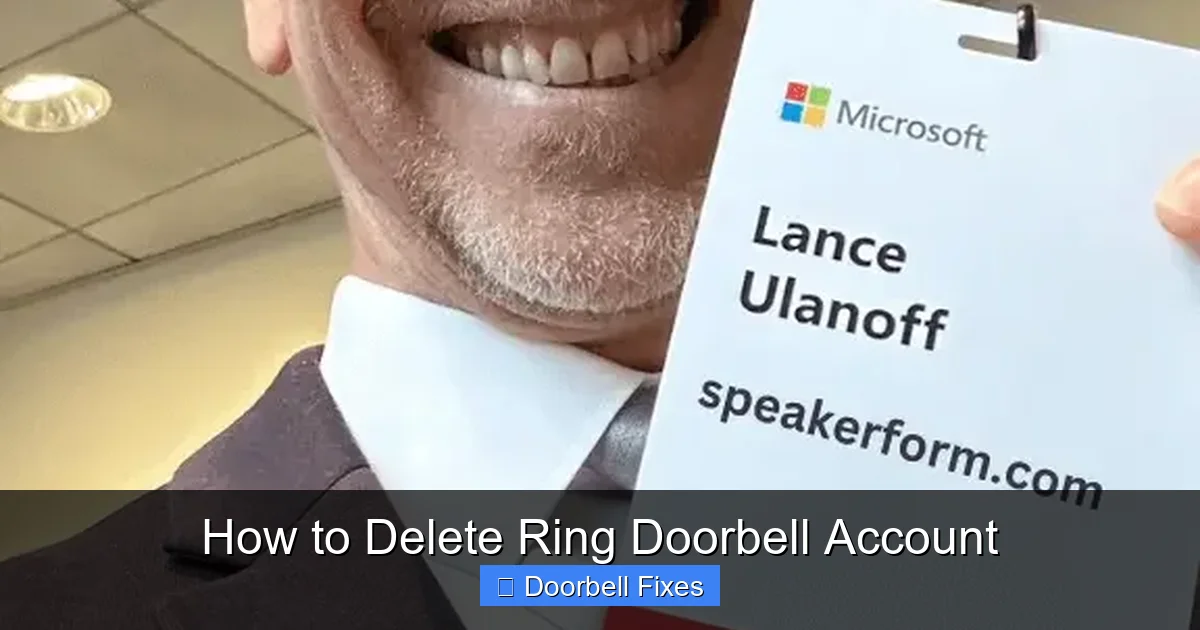 How to Delete Ring Doorbell Account