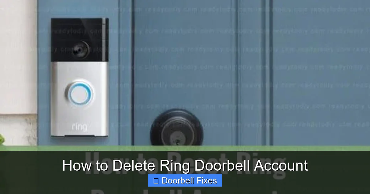 How to Delete Ring Doorbell Account