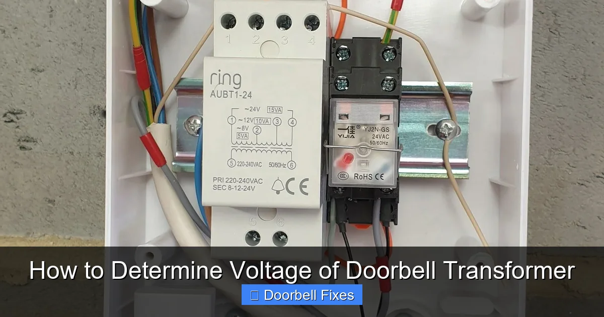 How to Determine Voltage of Doorbell Transformer