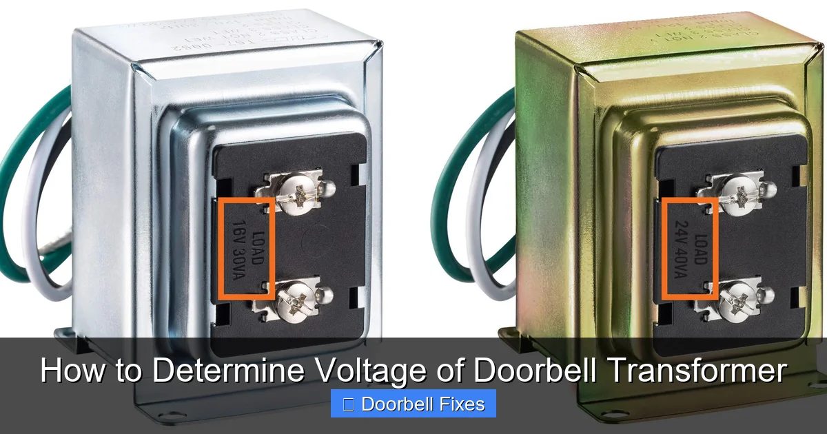 How to Determine Voltage of Doorbell Transformer