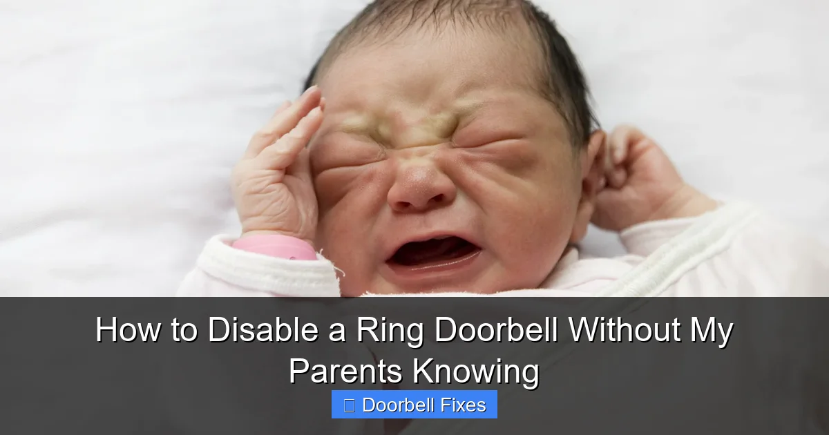 How to Disable a Ring Doorbell Without My Parents Knowing
