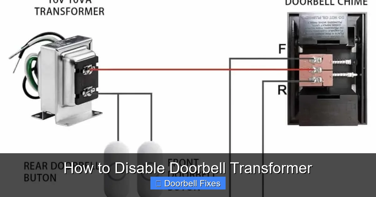 How to Disable Doorbell Transformer