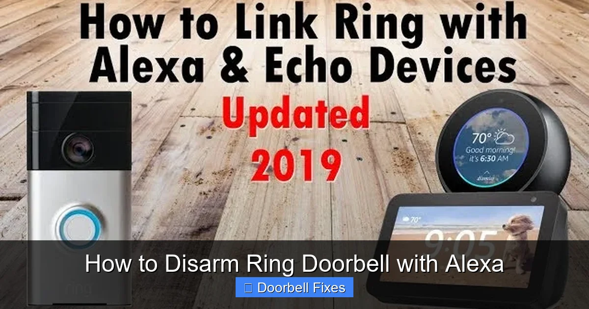 How to Disarm Ring Doorbell with Alexa