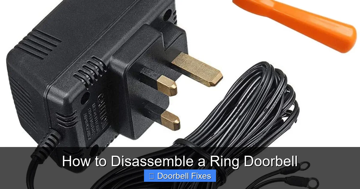 How to Disassemble a Ring Doorbell