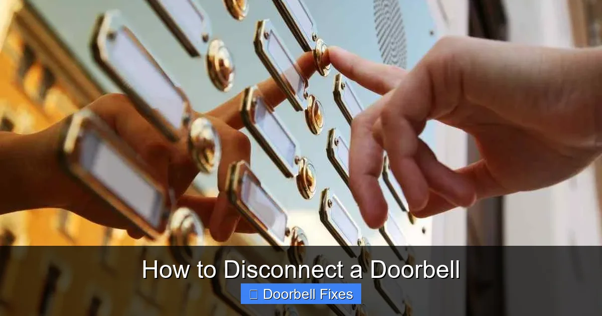 How to Disconnect a Doorbell