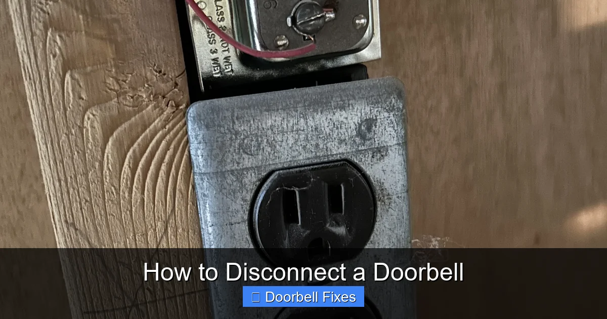 How to Disconnect a Doorbell