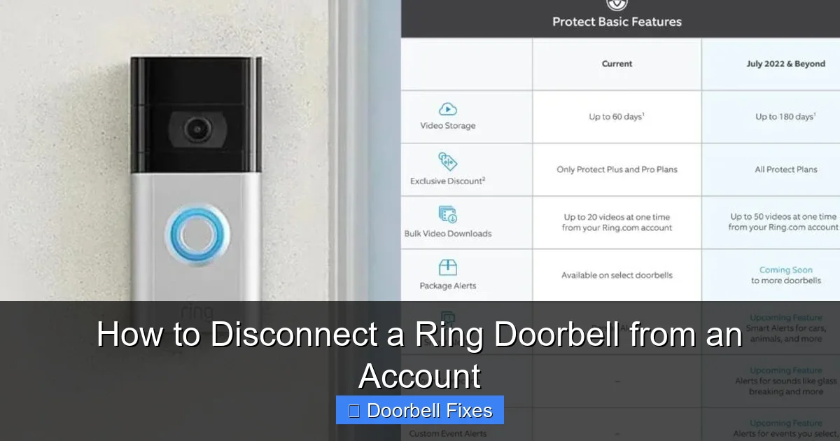 How to Disconnect a Ring Doorbell from an Account