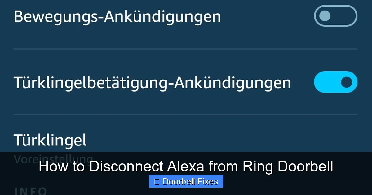 How to Disconnect Alexa from Ring Doorbell