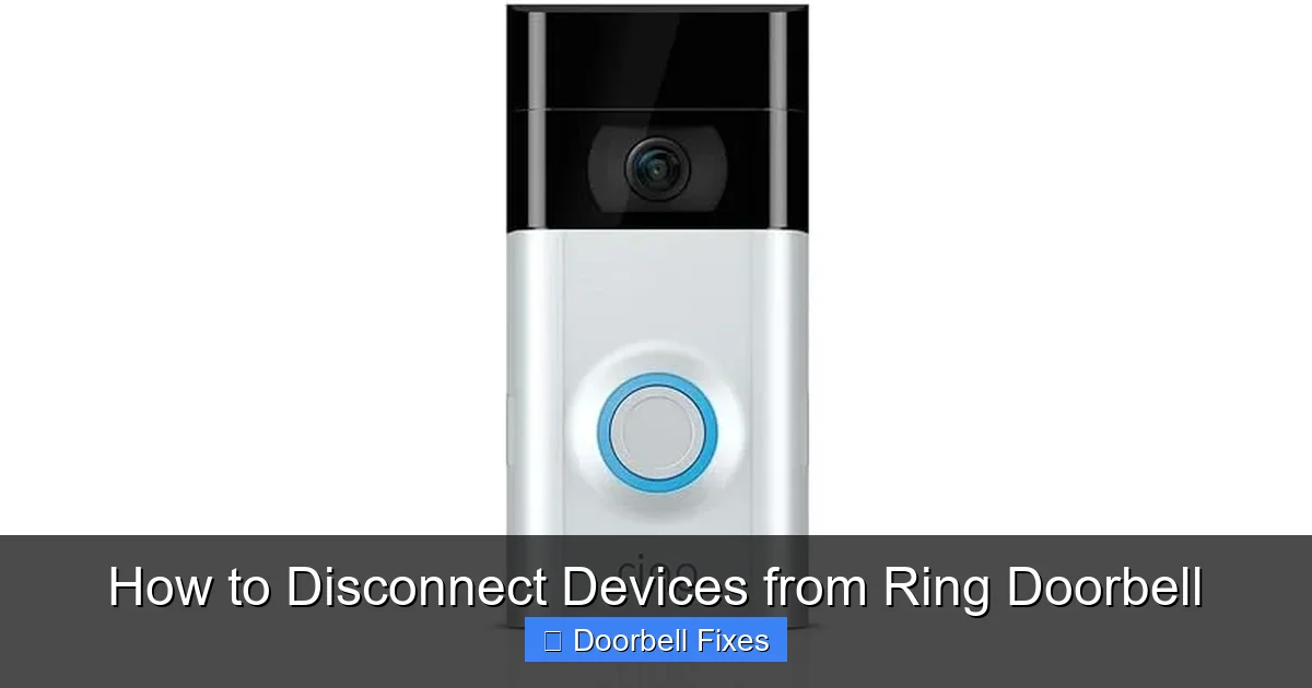 How to Disconnect Devices from Ring Doorbell