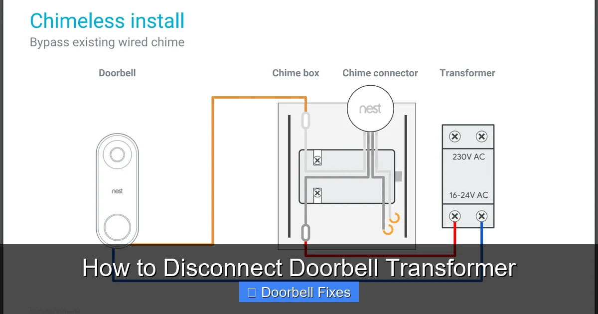 How to Disconnect Doorbell Transformer