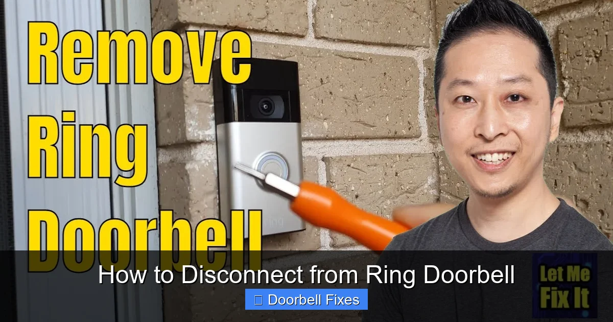 How to Disconnect from Ring Doorbell