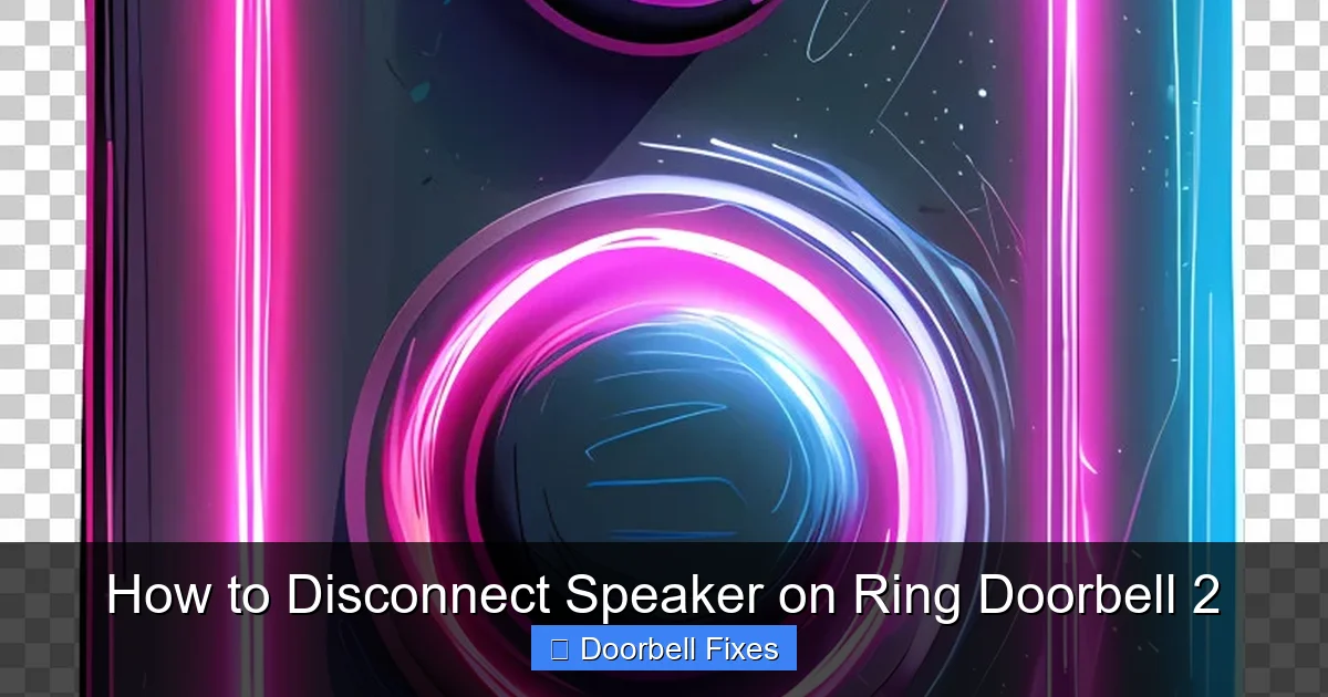 How to Disconnect Speaker on Ring Doorbell 2