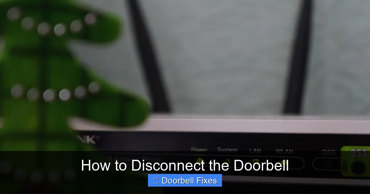How to Disconnect the Doorbell