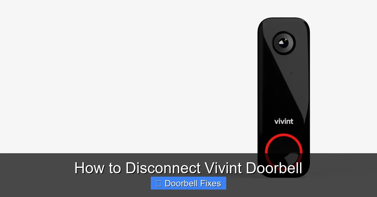How to Disconnect Vivint Doorbell