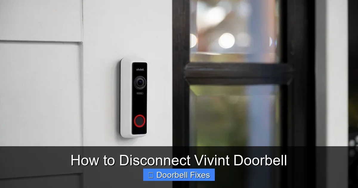 How to Disconnect Vivint Doorbell
