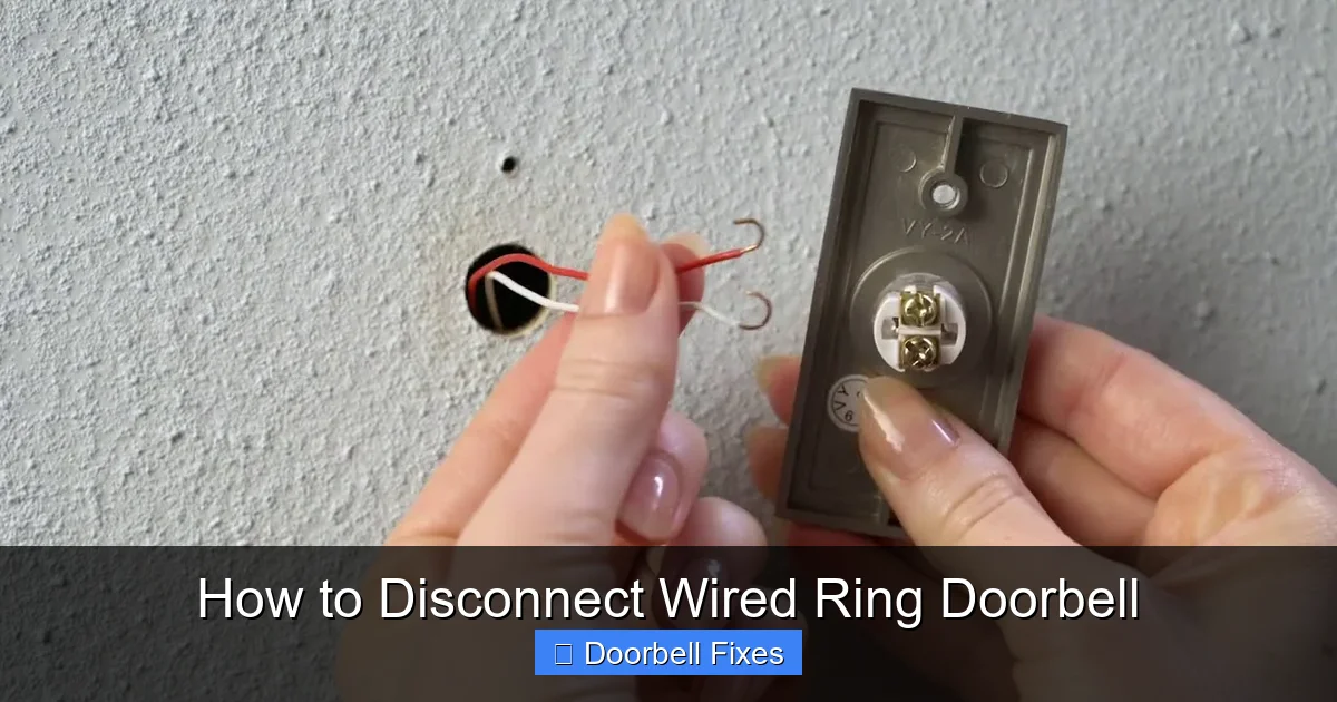 How to Disconnect Wired Ring Doorbell