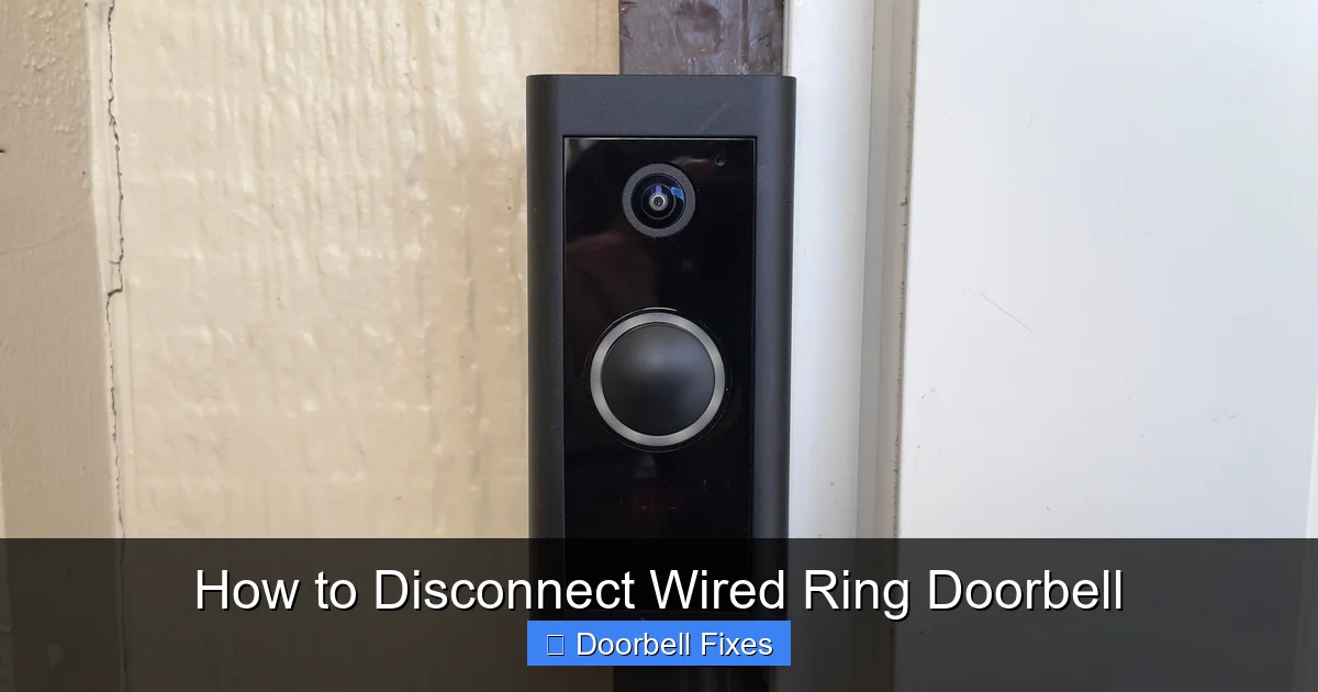 How to Disconnect Wired Ring Doorbell