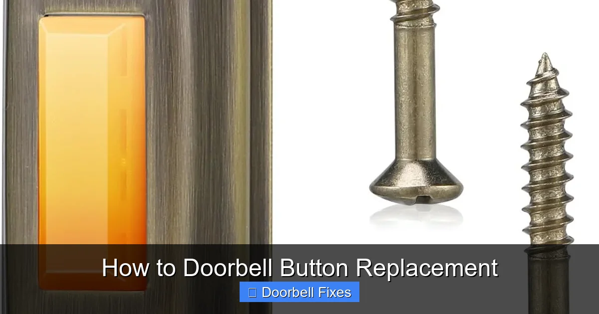 How to Doorbell Button Replacement
