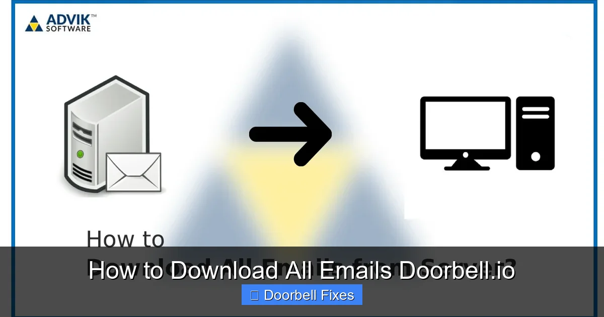 How to Download All Emails Doorbell.io