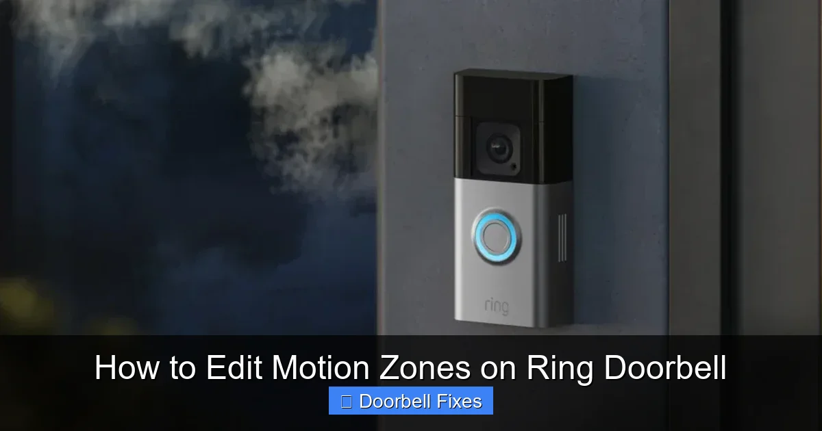 How to Edit Motion Zones on Ring Doorbell