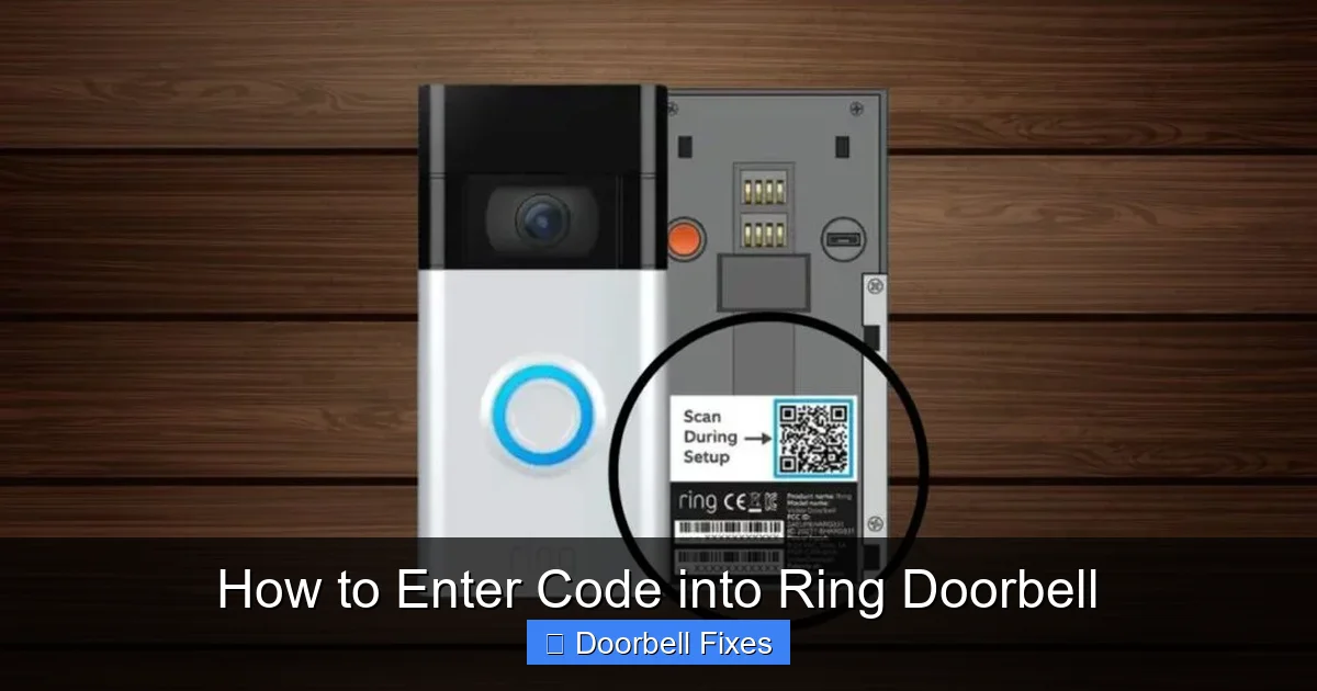 How to Enter Code into Ring Doorbell