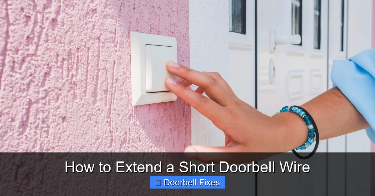 How to Extend a Short Doorbell Wire