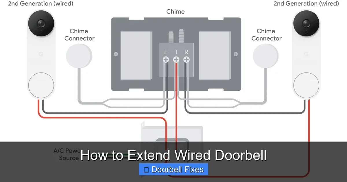 How to Extend Wired Doorbell