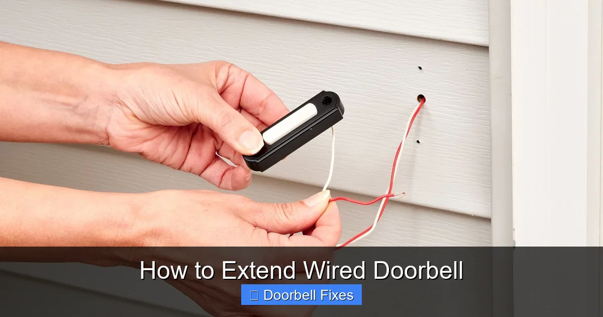 How to Extend Wired Doorbell