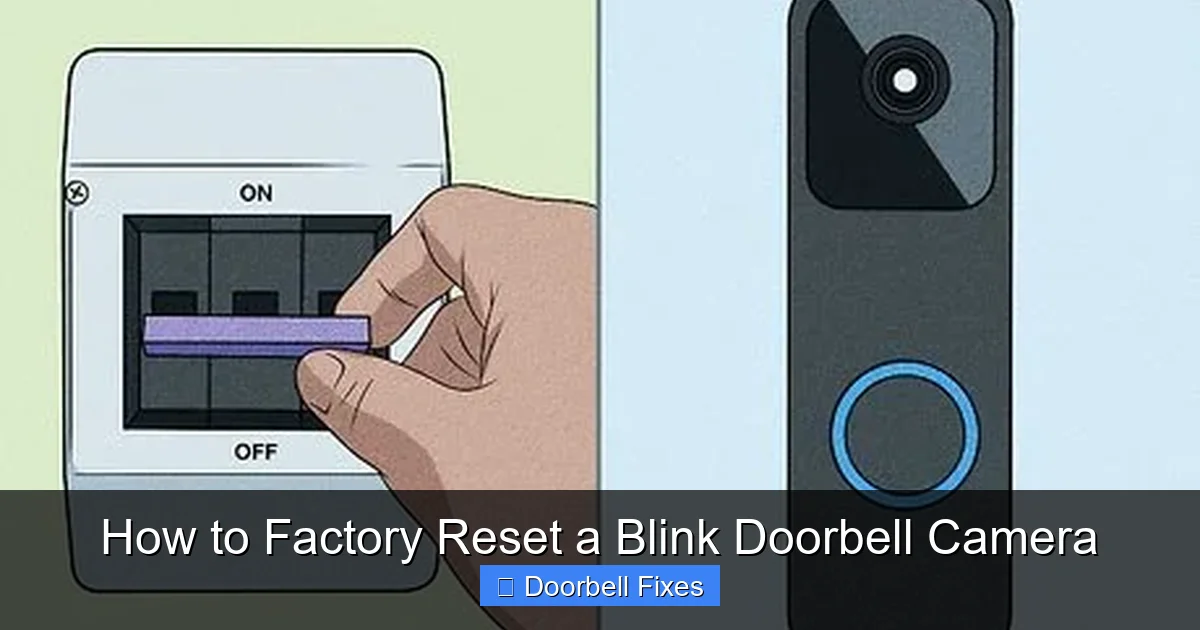 How to Factory Reset a Blink Doorbell Camera