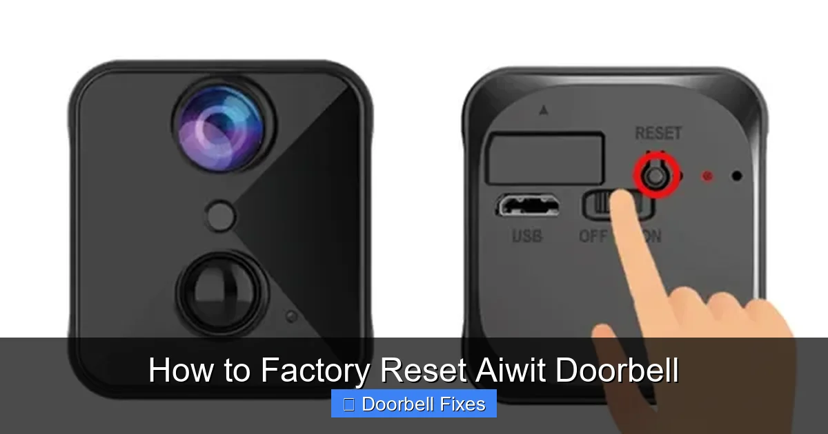How to Factory Reset Aiwit Doorbell
