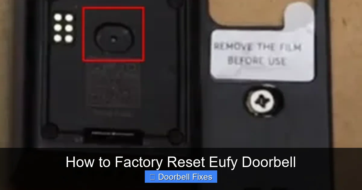 How to Factory Reset Eufy Doorbell