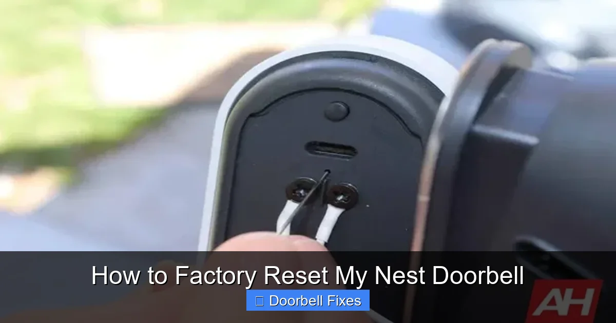 How to Factory Reset My Nest Doorbell