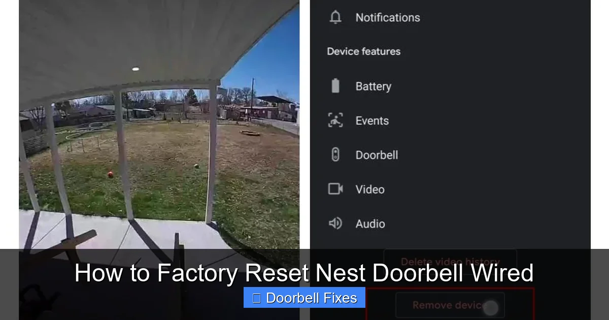 How to Factory Reset Nest Doorbell Wired
