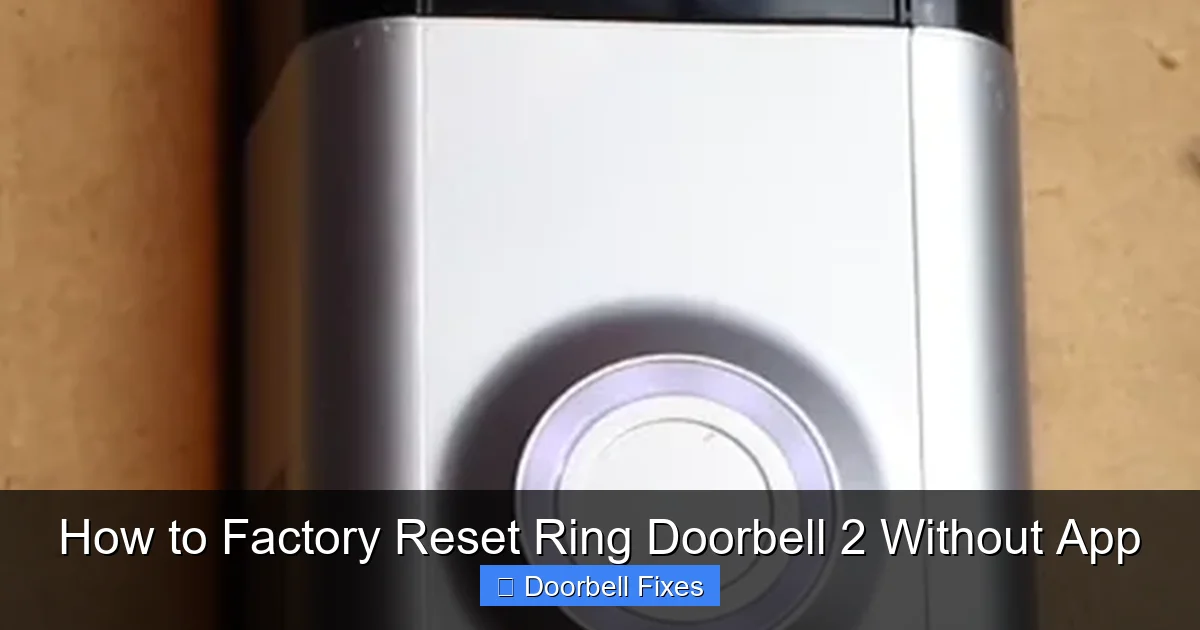 How to Factory Reset Ring Doorbell 2 Without App