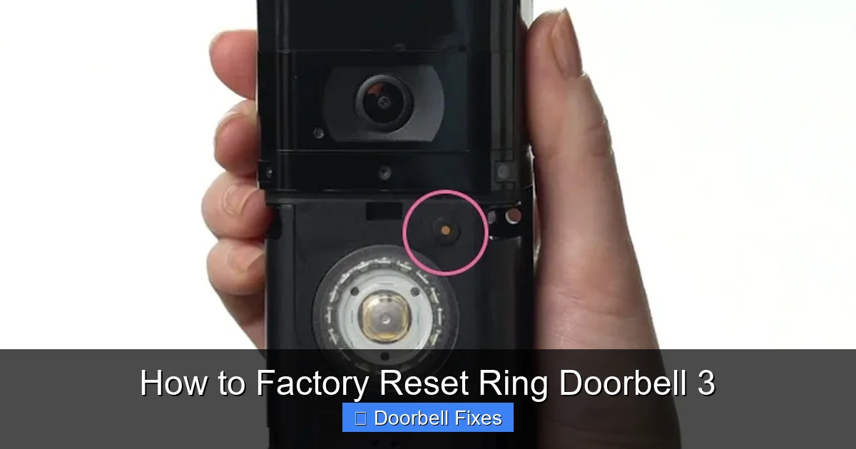 How to Factory Reset Ring Doorbell 3
