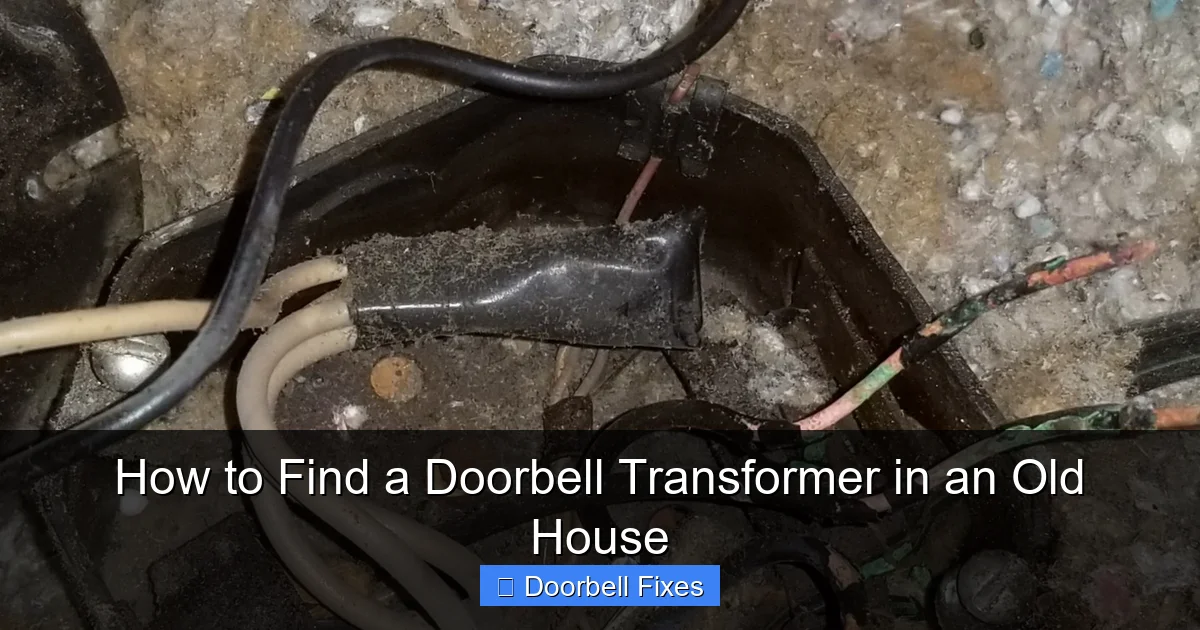 How to Find a Doorbell Transformer in an Old House