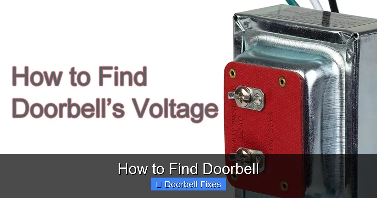 How to Find Doorbell