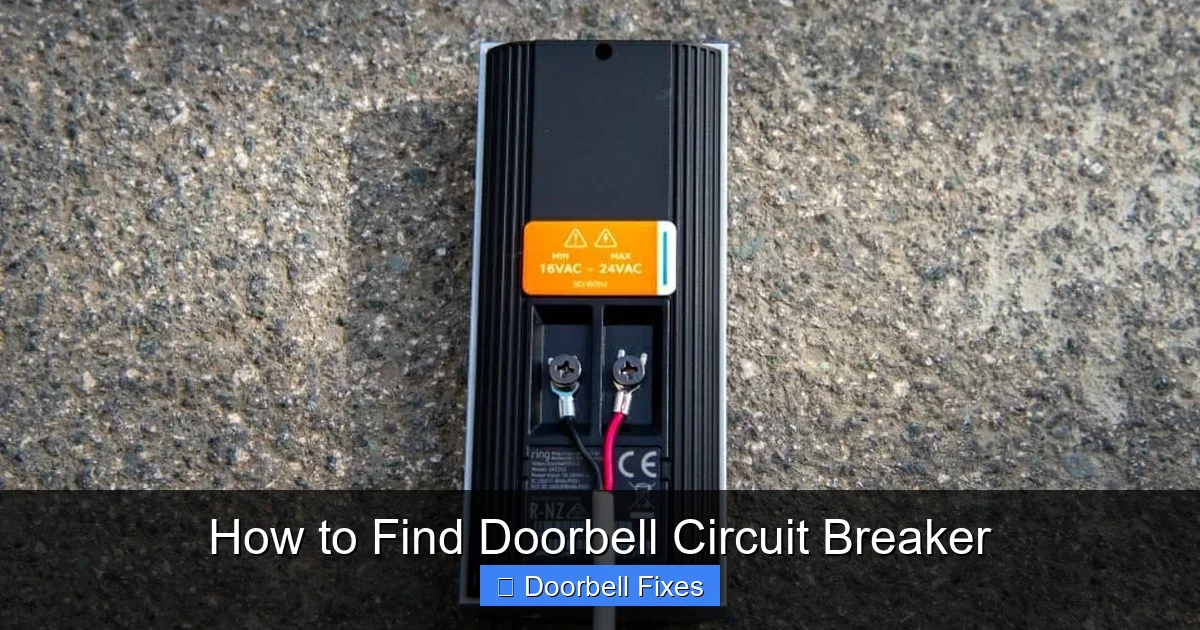 How to Find Doorbell Circuit Breaker