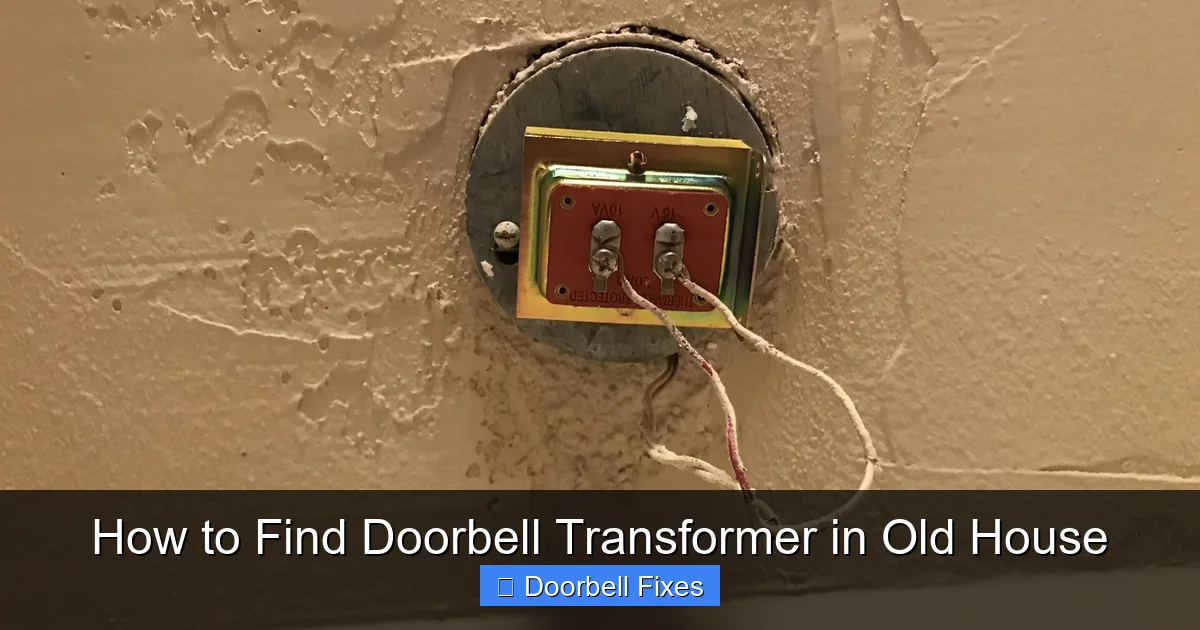 How to Find Doorbell Transformer in Old House