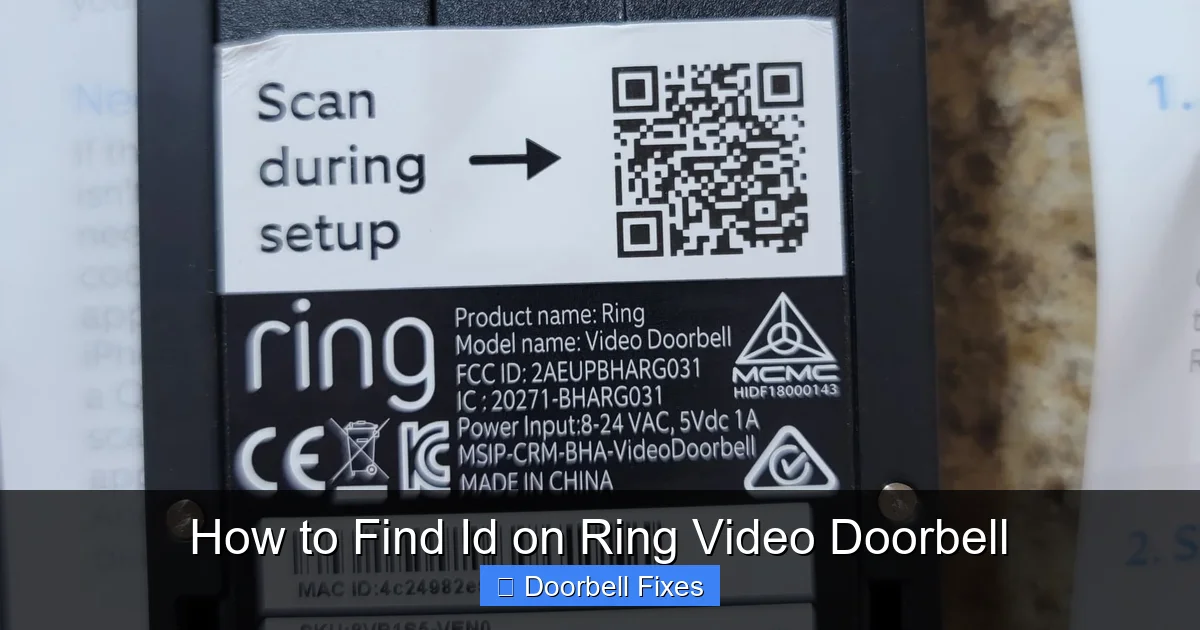 How to Find Id on Ring Video Doorbell