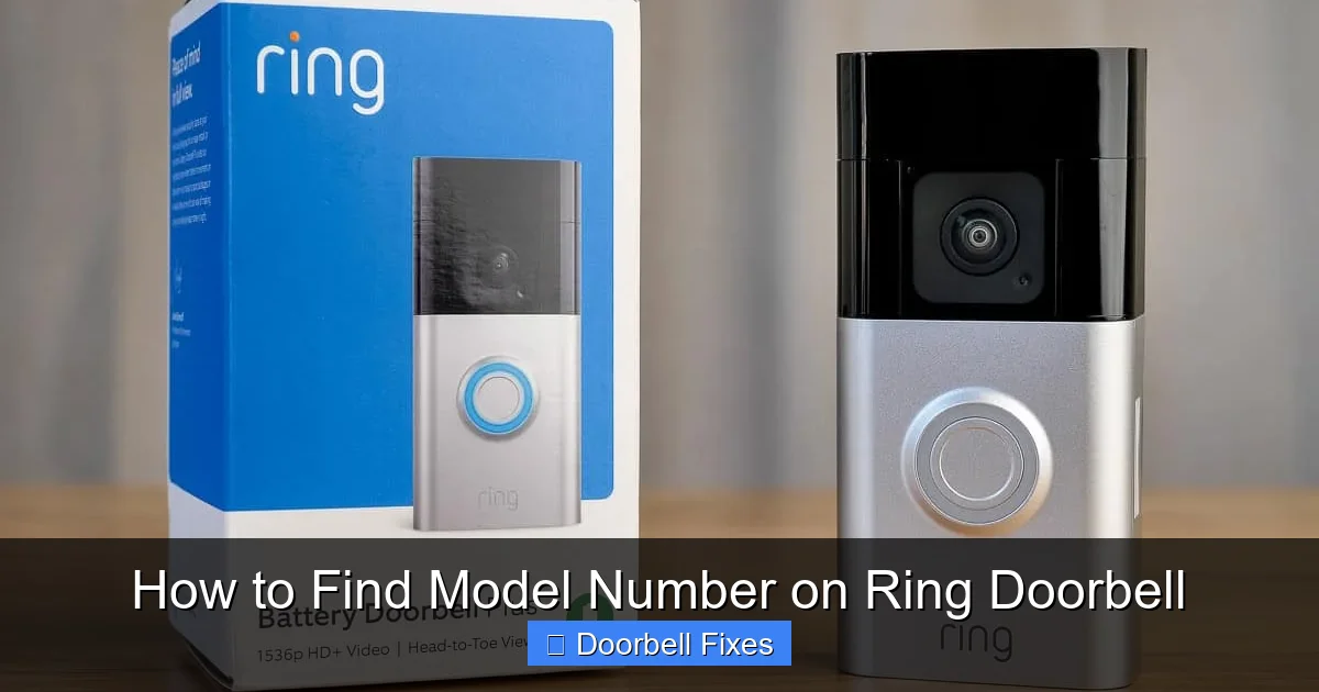 How to Find Model Number on Ring Doorbell